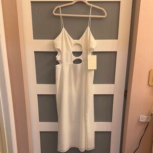 SABO AUSTRALIA White Backless Dress with Cut-Outs